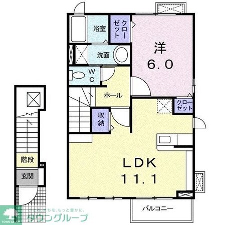ジュネス・クラールの物件間取画像